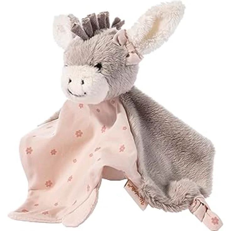 Sterntaler Geschenk Set Esel Emmi Girl flora rose, Kinderhandtuch & Schmusetuch, hautsympathisches Frottee, Rassel & Aufhängeschlaufe – Bild 5