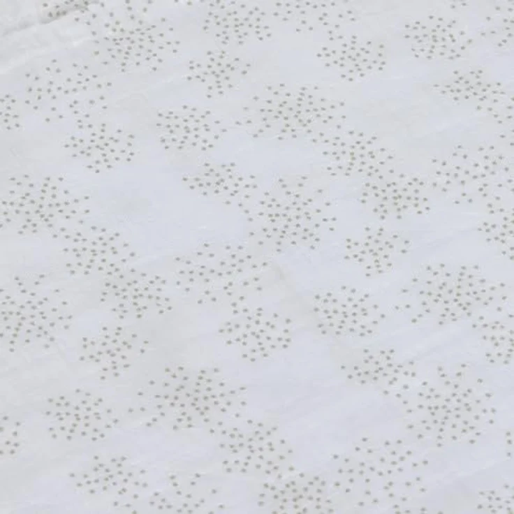 LÄSSIG Baby Puckdecke Spuckdecke Pucktuch Mulltuch 3er Set Baumwolle 60 x 60 cm/Swaddle & Burp Blanket M Leave Olive/Milky Bio-Baumwolle atmungsaktiv & pflegeleicht – Bild 4