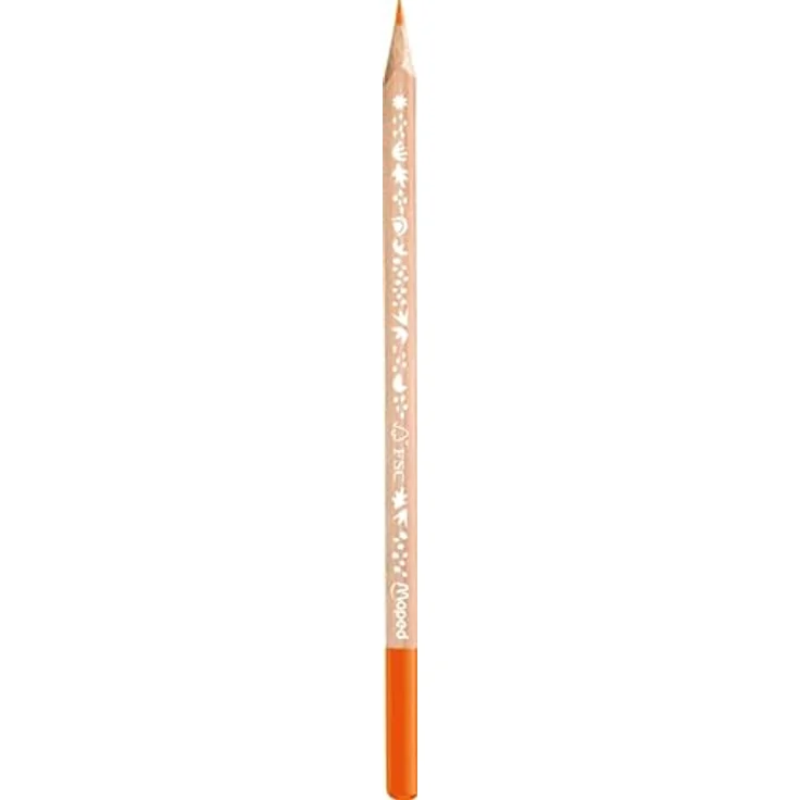 Maped - Buntstifte Smiling Planet aus Naturholz – 12 lebendige Farben – Zeichenstifte für Kinder – Bleistift dreieckig ergonomisch – Tasche mit 12 Holzstiften, FSC-zertifiziert – Bild 5