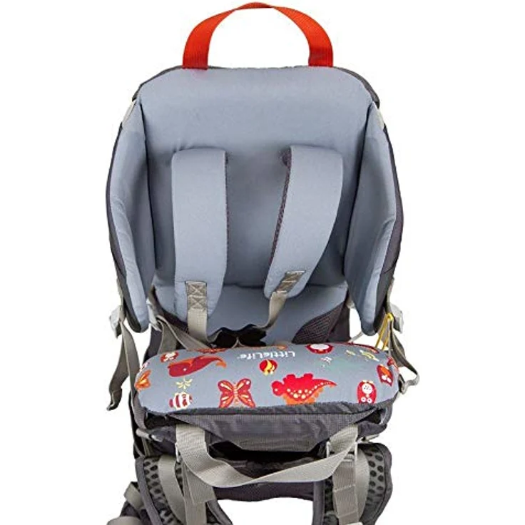 Little Life Cross S4, Babytrage in modernem Grau mit Airflow-Schultergurten, Sonnenschutz und anatomisch geformtem Kindersitz – Bild 3