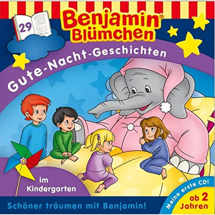 Kiddinx Hörspiel-CD Benjamin Blümchen, Gute-Nacht-Geschichten - Im Kindergarten, 1 Audi... – Bild 2