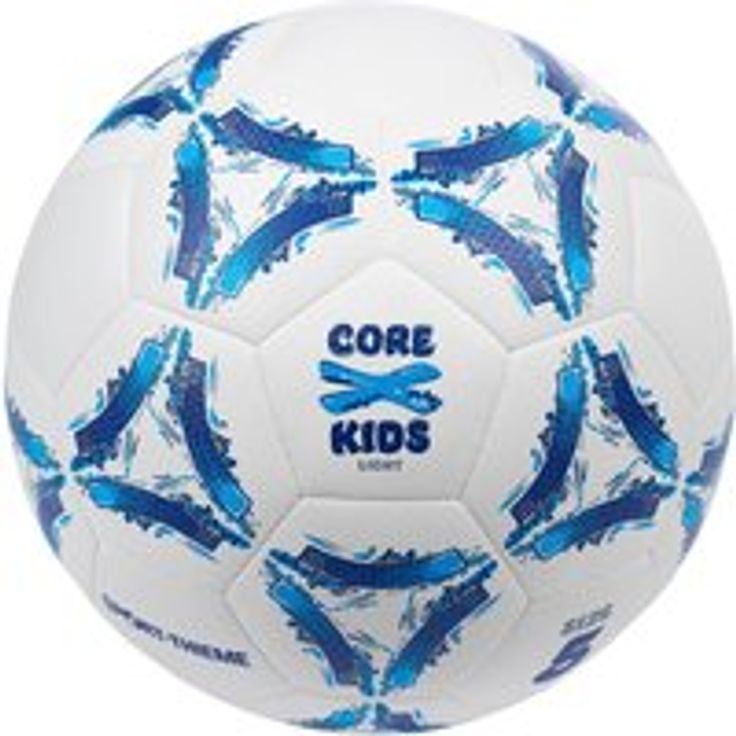 Sport-Thieme Fußball CoreX Kids Light Größe 5, Unisex Fußball mit Golfballstruktur für optimalen Grip, Weiß-Blau
