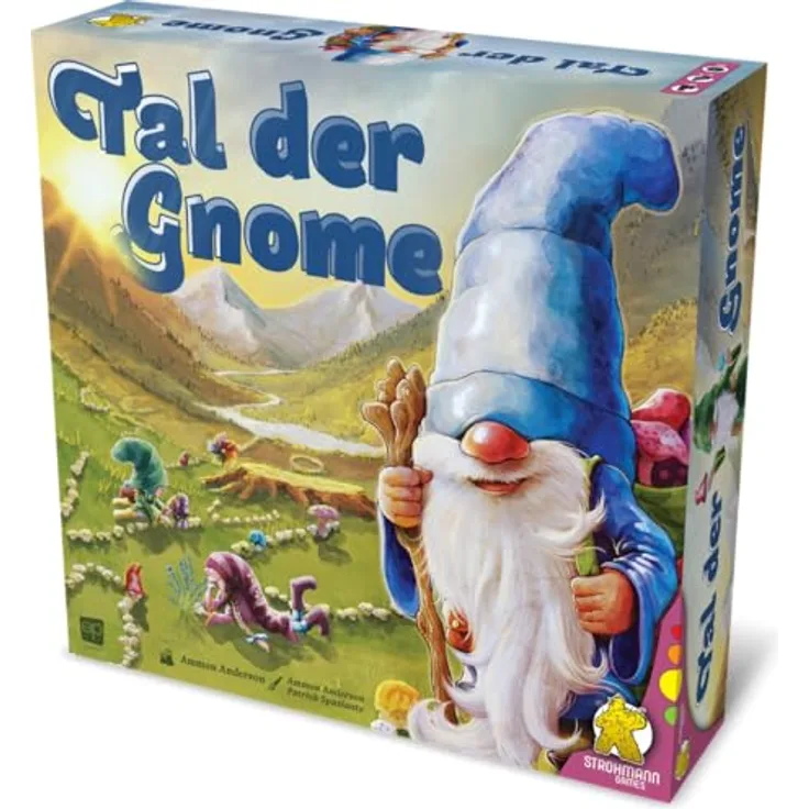 Strohmann Games Tal der Gnome, Brettspiel für 2-4 Spieler – Taktik und Natur für Genießer, Deutsch