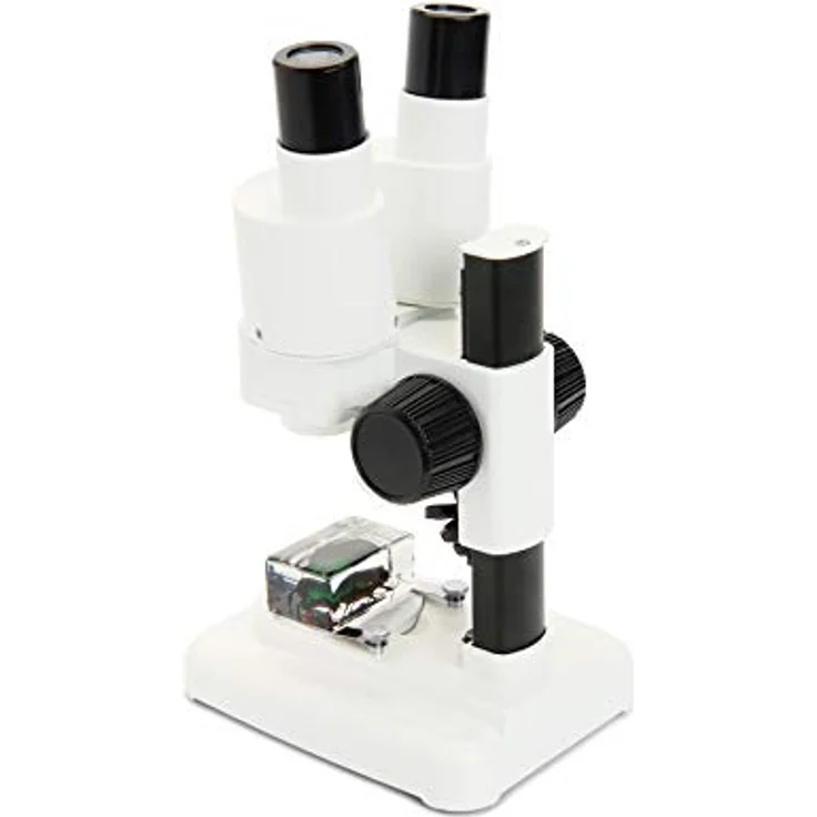 Celestron Labs Mikroskop S20, Einsteiger-Stereo-Mikroskop mit 20-facher Vergrößerung, LED-Beleuchtung und Metallkopf – Bild 3