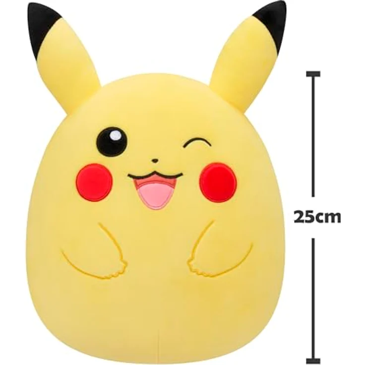 Bizak Squishmallows Peluche Pokémon Pikachu, 25 cm, offiziell lizenziert, ultra-doux Kuscheltier 2023 – Bild 3