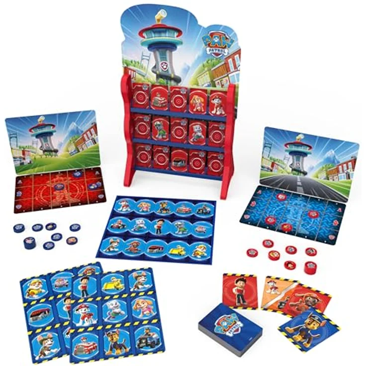 Spin Master Games - Paw Patrol: Games HQ - Spielesammlung mit 8 spaßigen Kinderspielklassikern für 2-4 Fellfreunde ab 4 Jahren, grafisches Design der TV-Serie. – Bild 2