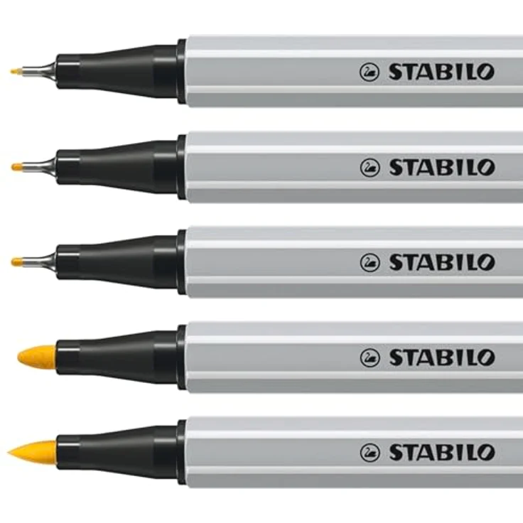 STABILO Filzstift STABILO Creative Tips ARTY Multiliner-Set URBAN - 50er Metalletui - Vielseitige Fasermaler mit lebendigen Farben, flexible Pinselspitze und wasserbasierter Tinte – Bild 5