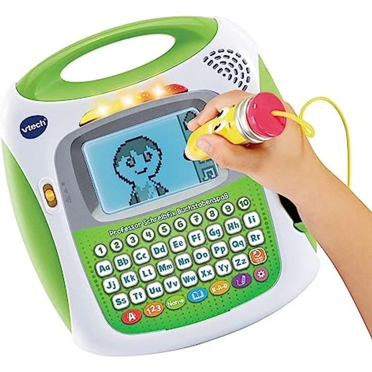 VTech Professor Schreibfix Buchstabenspaß – Schreibtafel zum Schreiben und Lesen lernen – Für Kinder von 4-8 Jahren – Bild 3