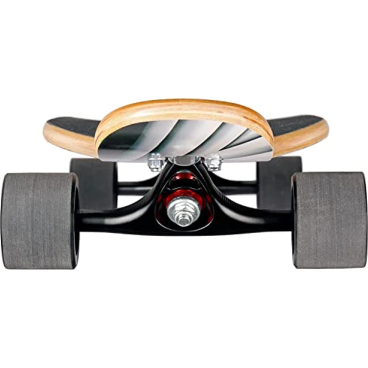 Mach1 Bambus Longboard mit Keramik Kugellager + T-Tool - Skateboard Drop Through Cruiser Komplettboard (Mystery) – Bild 3