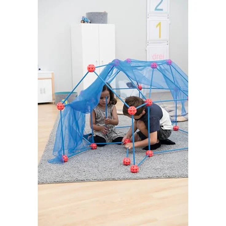 Betzold Großer Steckbaukasten XXL – Lernspielzeug für Kinder mit geometrischen Formen zur Motorikförderung – Bild 6