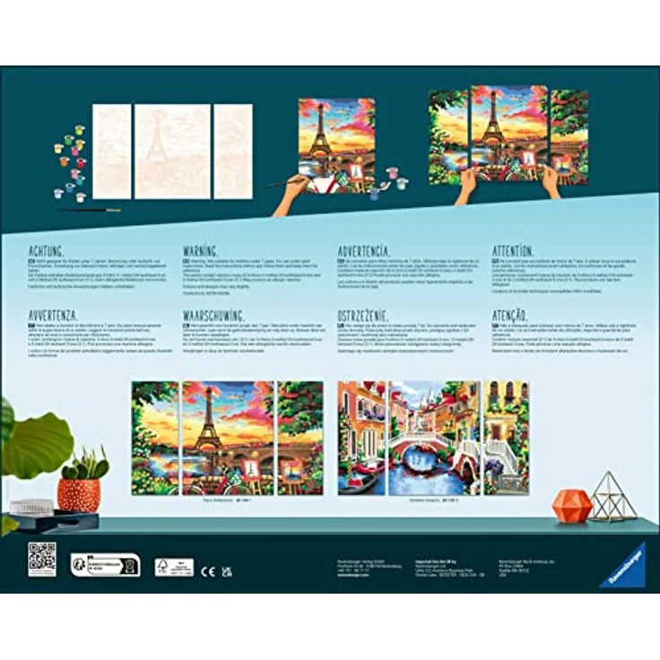 Ravensburger 20134 - CreArt Malen nach Zahlen, Paris Reflections, Malset – Bild 6