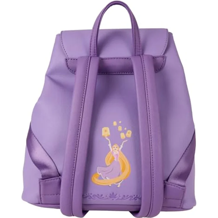 Loungefly Disney Rapunzel Mini Rucksack, Kindergartenrucksack im Design der Disney-Prinzessin – Bild 3