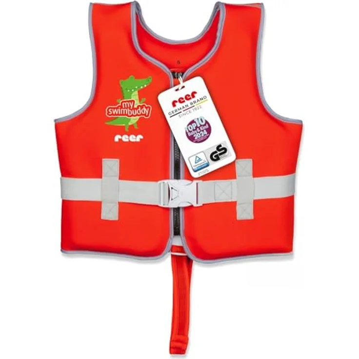 Reer myswimbuddy Schwimmlernweste | Schwimmhilfe für Babys und Kleinkinder | Größe S | Neopren | 15-19kg | Blau – Bild 1