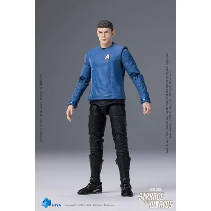 Hiya Toys Star Trek Strange New Worlds Exquisite Mini Series Actionfigur 1/18 Spock, 11 cm, detailreiche Figur mit Zubehör in Fensterbox – Bild 7