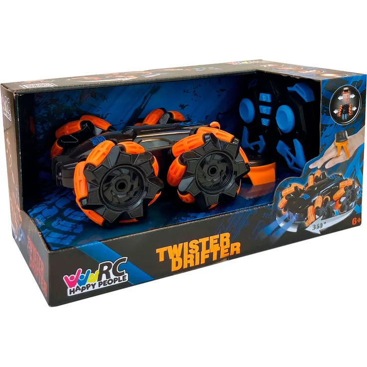 Happy People RC-Auto RC Twister Drifter, mit Licht, USB aufladbar, 16 cm
