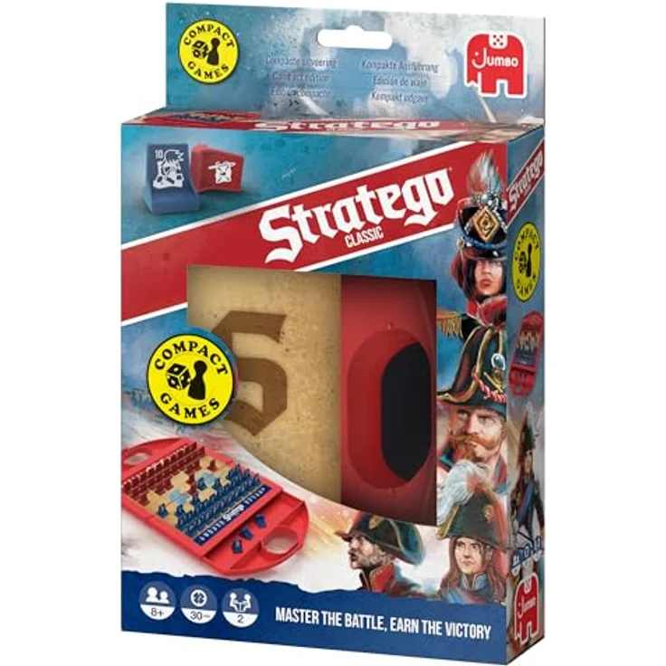 Jumbo Stratego Kompaktes Reisespiel - Brettspiel für unterwegs, ideal für die Reise – Bild 2