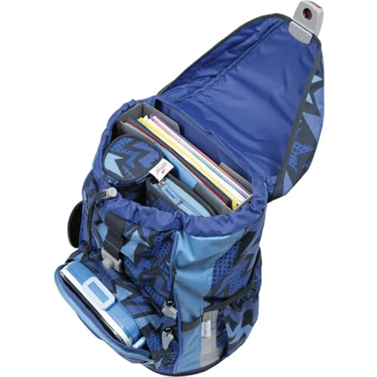 DerDieDas Schulranzen Set 5-TLG. ErgoFlex Light, ergonomisch, nur 800g, Dark Dragon – Bild 5