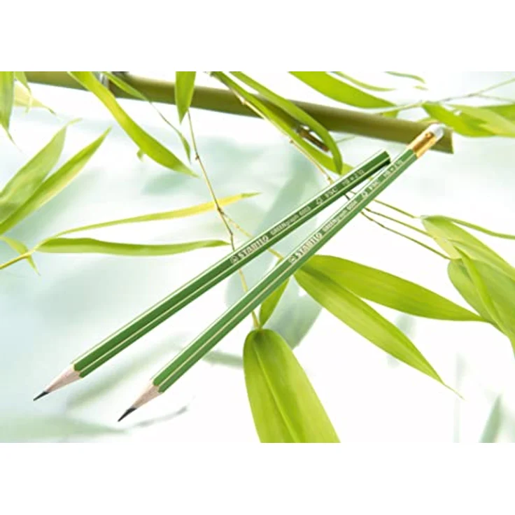 STABILO GREENgraph, Umweltfreundlicher Bleistift mit Radiergummi, 100% FSC-zertifiziertes Holz, 60er Display, Härtegrad HB – Bild 4