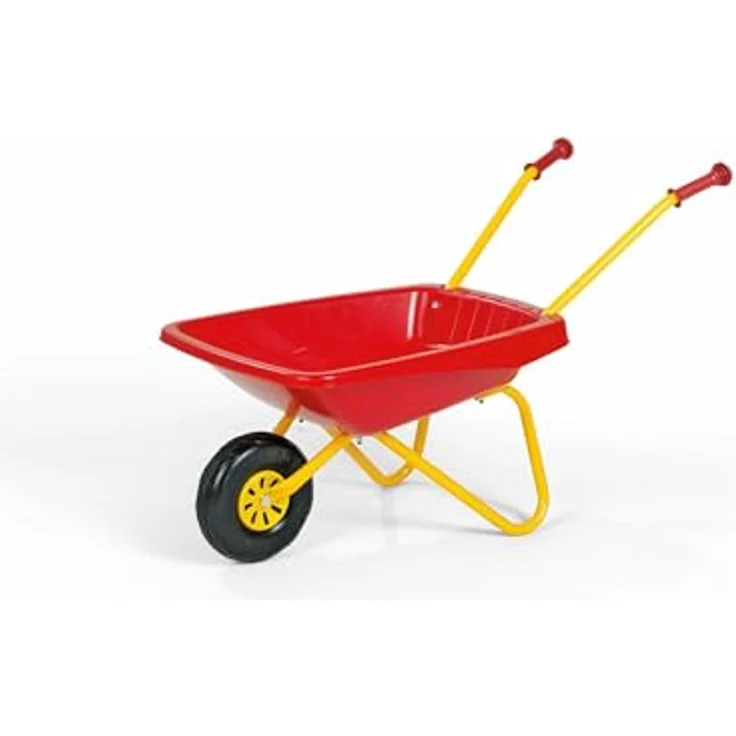 Rolly Toys Schubkarre (Alter ab 2,5 Jahre, Kunststoffschüssel, Griffe rutschfest, Metallrohrrahmengestell) 270859 – Bild 2
