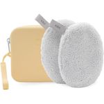 waschies "Travel Set Kids", nachhaltige & wasserabweisende Aufbewahrungstasche inkl. wiederverwendbarer, hypoallergener Waschpads für Unterwegs, Pastel Blue