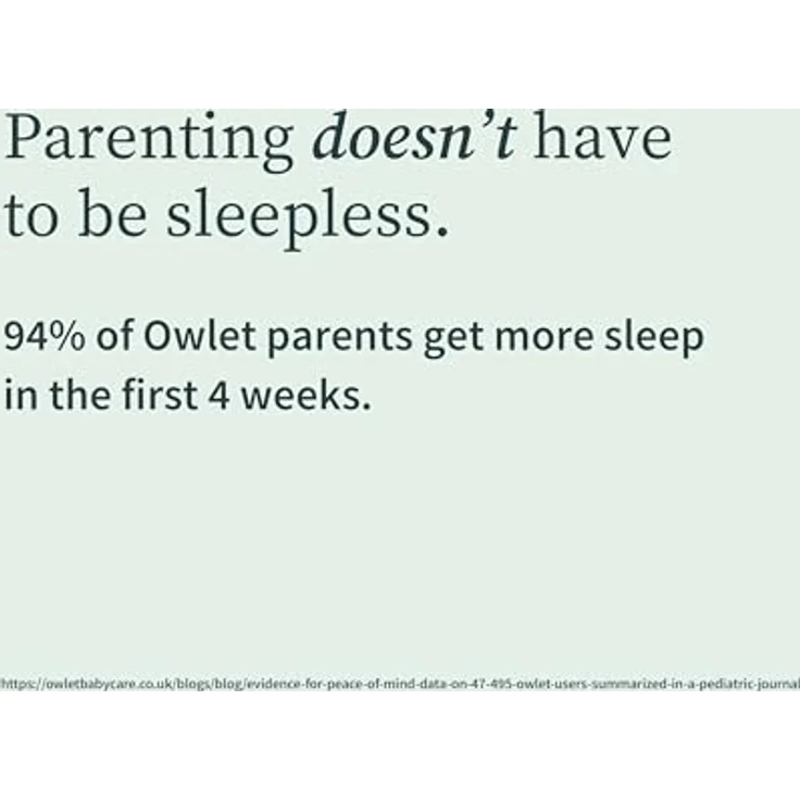 Owlet Baby Care DE Video-Babyphone Owlet Dream Sock - Medizinisch zertifiziertes Pulsoximeter, mit Echtzeitüberwachung von Herzfrequenz, Sauerstoffsättigung & Schlafverhalten via App - Preisvergleich – Bild 6