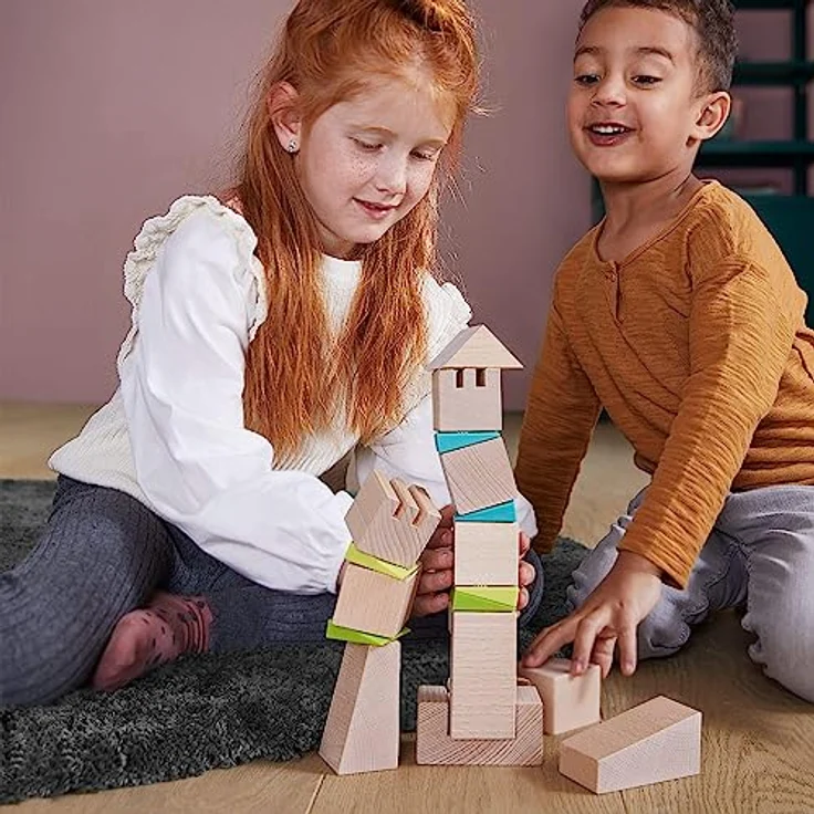 HABA 3D-Legespiel Schiefe Türme – Bild 6