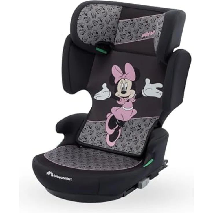 Bebeconfort Road Fix i-Size Kindersitz, Disney Authentic Minnie für Kinder 100-150 cm, sicher mit ISOFIX, nur 3,8 kg, verstellbare Kopfstütze