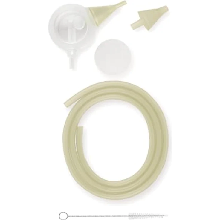 nosiboo Ersatzpackung für elektrischen Nasensauger Pro, Hygieneset mit Colibri-Kopf und Saugspitzen, Salbei – Bild 2