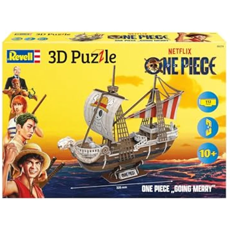 Revell One Piece Flying Lamb/Going Merry 3D-Puzzle, detailreiches Design - ideal für Fans – Bild 2