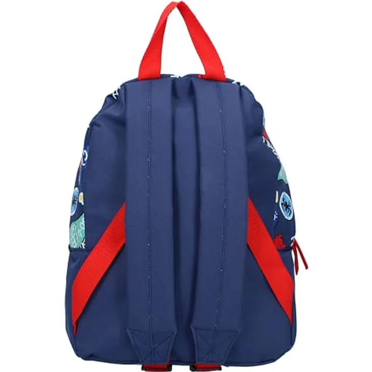 Vadobag Rucksack Spidey Web-Out! 31x22x9 cm, Kindergartenrucksack mit auffälligem Spidey-Design, blau, zwei geräumige Fächer, verstellbare Schultergurte – Bild 4