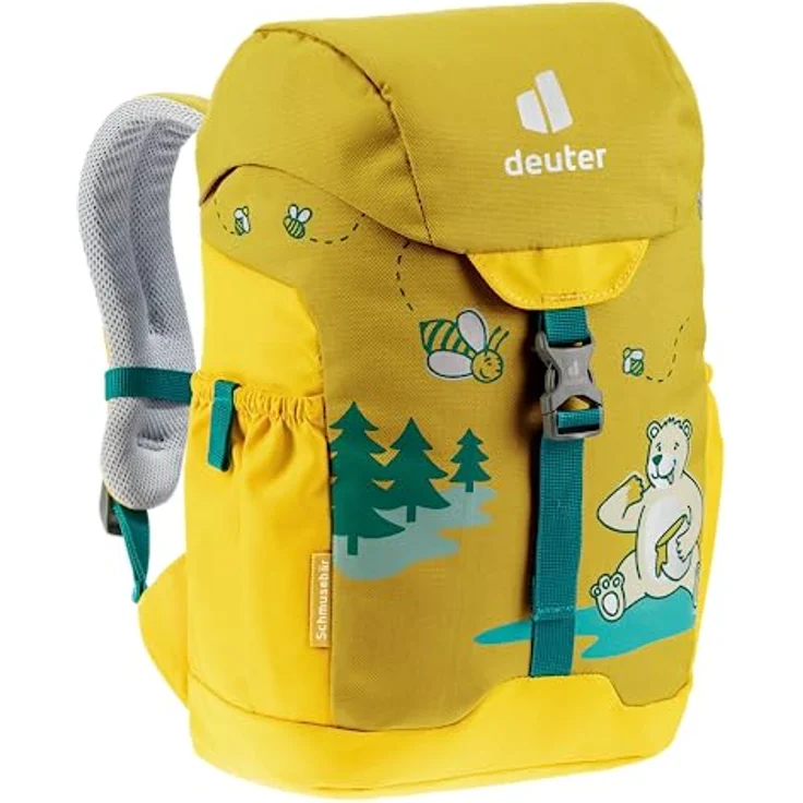 Deuter Schmusebär Kinderrucksack 33 cm, gelb, Polyester, 21 cm x 15 cm – Bild 9
