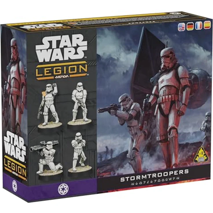 Atomic Mass Games Star Wars Legion - Stormtroopers Einheitserweiterung mit 11 hochdetaillierten Miniaturen, inkl. Sturmtruppen-Anführer und schweren Waffen-Sturmtrupplern – Bild 1