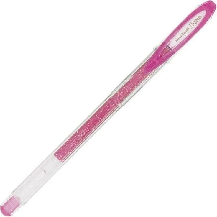 Uni-ball Sparkling UM-120SP, Flüssigtintenstift 0,5 mm in Rosa, ergonomisches Design, 12 Stück