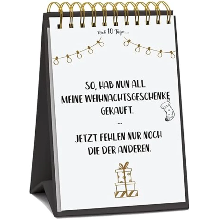 Korsch Tisch-Adventskalender 'Visual Words', mit 24 abtrennbaren Karten und Golddruck auf FSC-zertifiziertem Karton – Bild 3