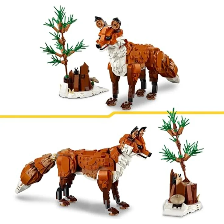 LEGO Creator Waldtiere: Rotfuchs, Eule und Eichhörnchen Spielzeug, 3-in-1 Set für kreative Kinder ab 9 Jahren – Bild 4