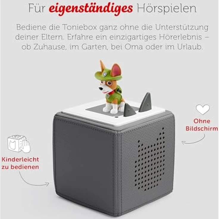 tonies Hörspielfigur Paw Patrol - Hier kommt Tracker, 6 heldenhafte Hunde und neuer Fellfreund, blau – Bild 2