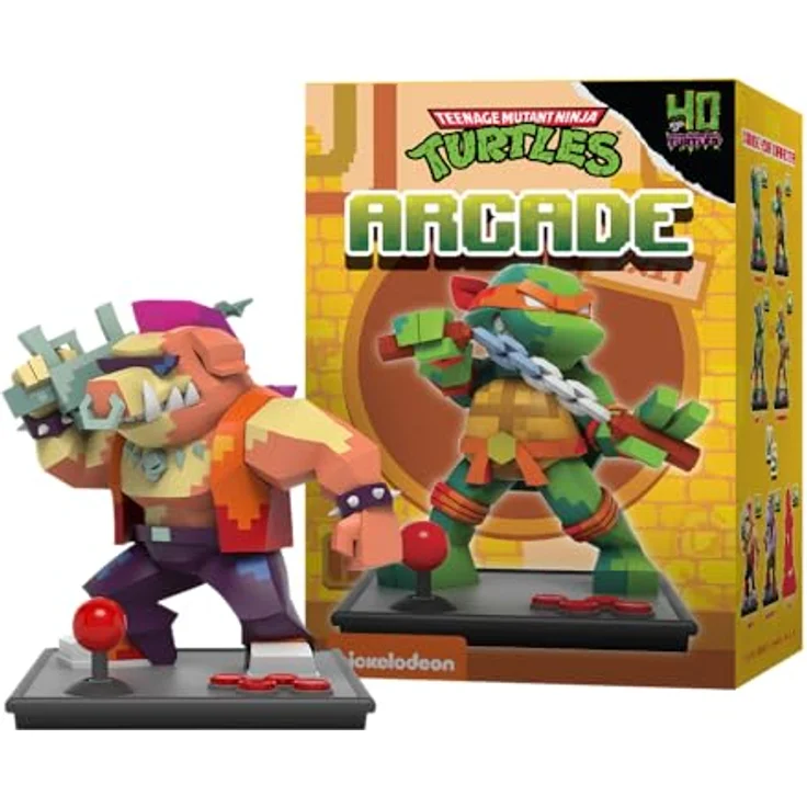 Mighty Jaxx Teenage Mutant Ninja Turtles Hidden Dissectibles, Sammelfiguren-Box mit 6 Figuren (6 regulär, 1 selten) im Arcade-Design, ca. 10 cm hoch – Bild 6