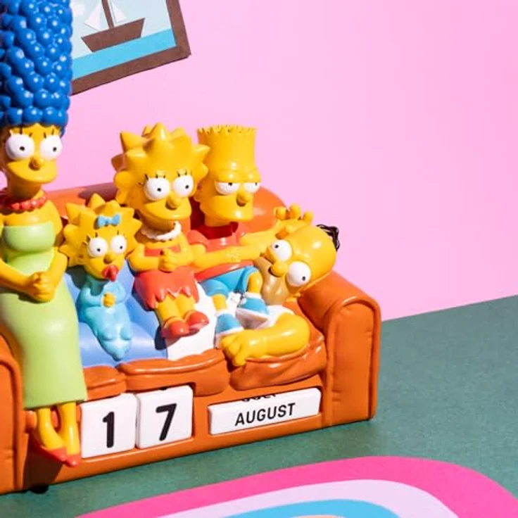 Grupo Erik Der Simpsons 3D-Kalender für die Ewigkeit, handbemalt aus Resin, flexibles Design mit austauschbaren Blöcken für Tage und Monate, offiziell lizenziertes Produkt – Bild 6
