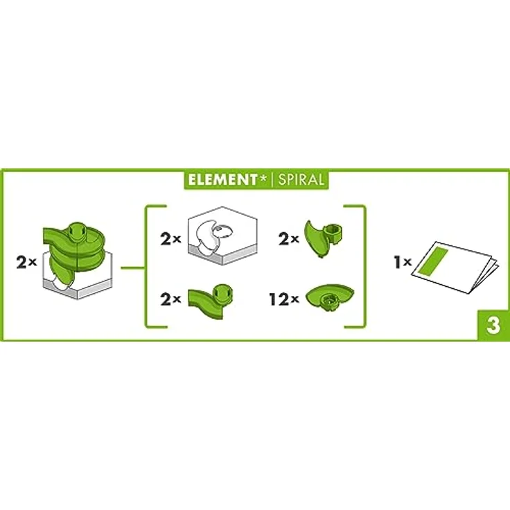 Ravensburger GraviTrax Element Spirale - Zubehör für das Kugelbahnsystem. Kombinierbar mit allen GraviTrax Produktlinien, Starter-Sets, Extensions und Elements, Konstruktionsspielzeug ab 8 Jahren – Bild 4