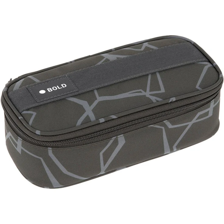 LÄSSIG Schreibgeräteetui Spacy Bold, edges grey, aus recyceltem Material – Bild 1