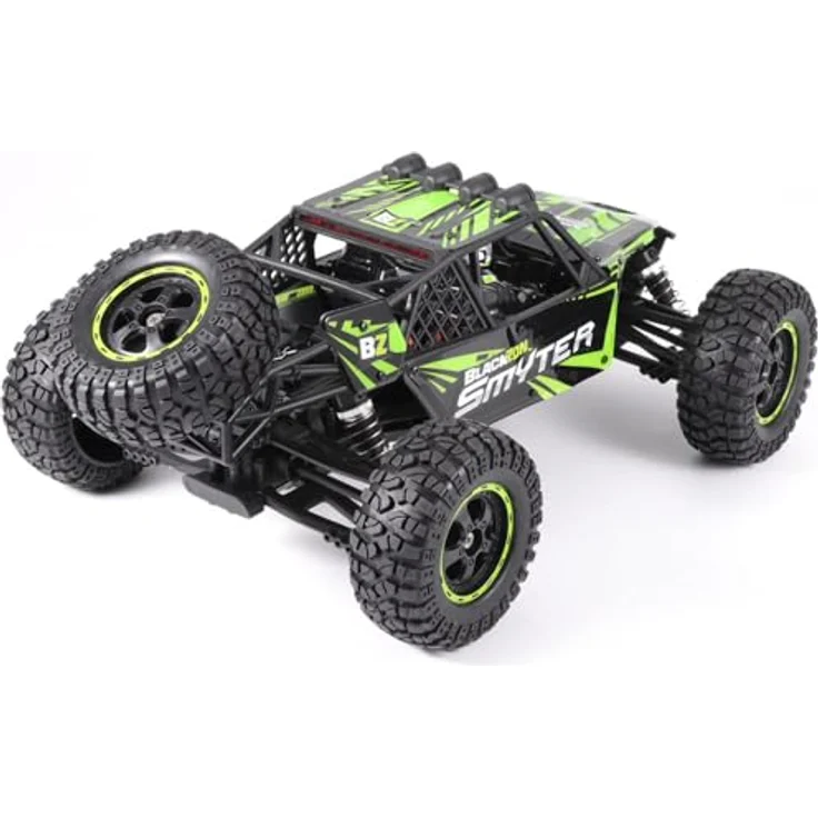 Blackzon Smyter DB 1/12 4WD Electric Desert Buggy, RTR Ready-to-Run, Allradantrieb, schwarz/grün, mit 390er Bürstenmotor und spritzwassergeschützter Elektronik – Bild 4