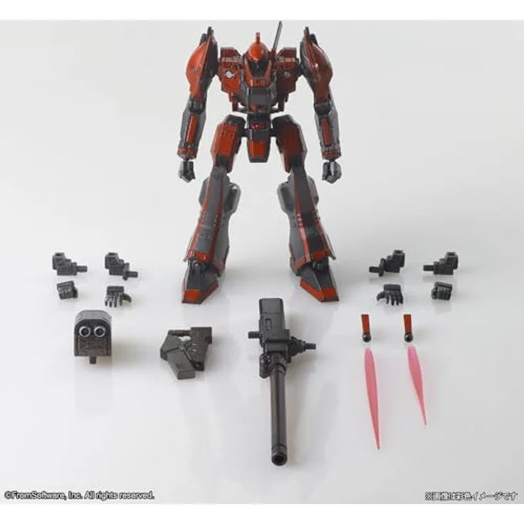 SquareEnix Armored Core Structure Arts Plastic Model Kits 4er-Pack Series 1, 4 detailreiche Mecha-Bausätze mit Artikulationspunkten und austauschbaren Teilen, 9-11 cm groß – Bild 11