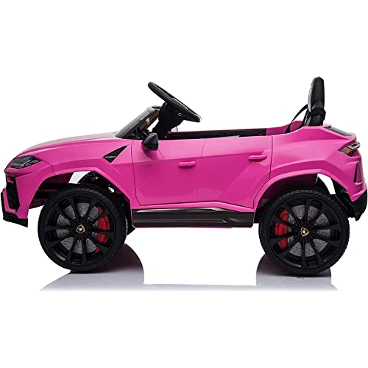 FINOOS Lambo Urus Elektroauto für Kinder, Originallizenz, 2 Motoren, vertikal öffnende Türen, 12-V-Batterie, 2,4-GHz-Fernsteuerung, (Rosa) – Bild 5