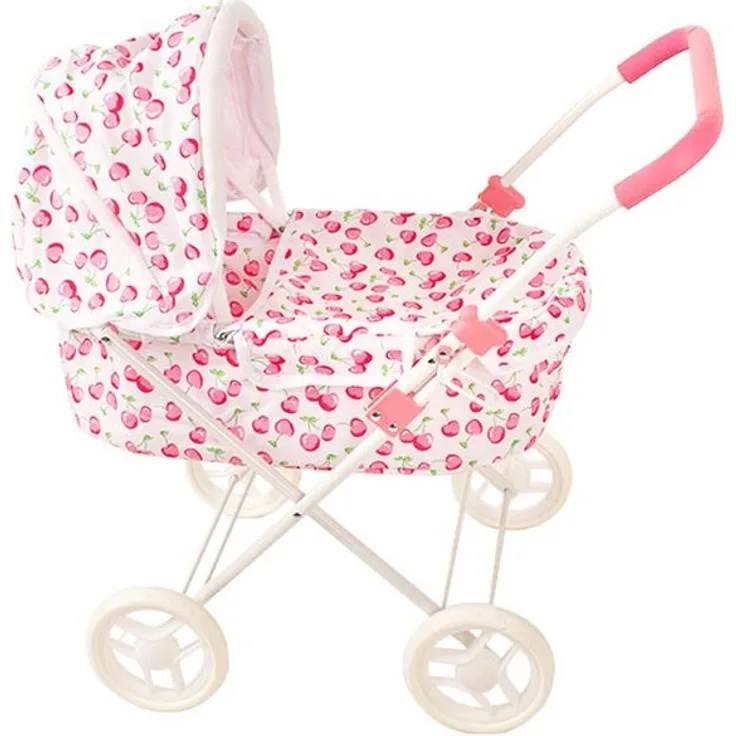 Babytrold Puppenwagen TRILLE Classic, nostalgischer Puppenwagen in Sandfarben, 77 cm mit leichtläufigen Rädern für ruhiges Fahrgefühl