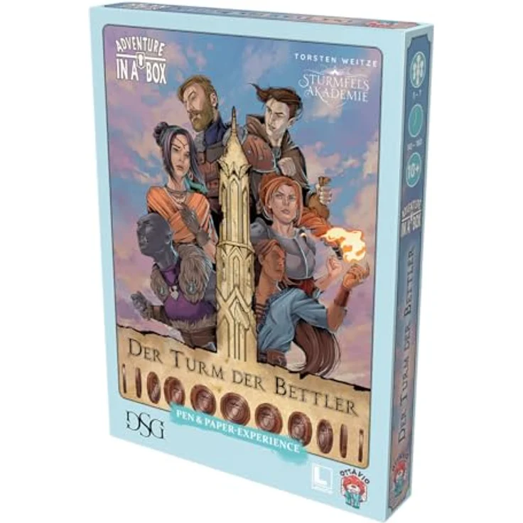 Ottavio Adventure in a Box: Sturmfels Akademie – Der Turm der Bettler, Kennerspiel für 3-7 Personen, 10+ Jahre, 90-180 Minuten, Deutsch – Bild 3
