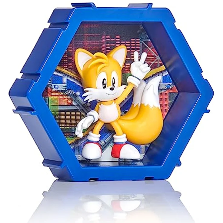 PODS 4D Classic Tails| Einzigartige verbindbare Wackelfigur zum Sammeln, die aus ihrer Welt in Ihre Welt platzt, Wand- oder Regaldisplay | Sonic Toys und Geschenke | Serie 1 Nr. 484 – Bild 1