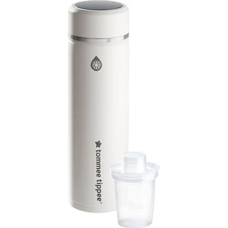 Tommee Tippee PrepGo Babynahrungszubereiter, mobile Kühlflasche mit Temperaturanzeige, kühlt Babymilch in 2 Minuten, BPA-frei