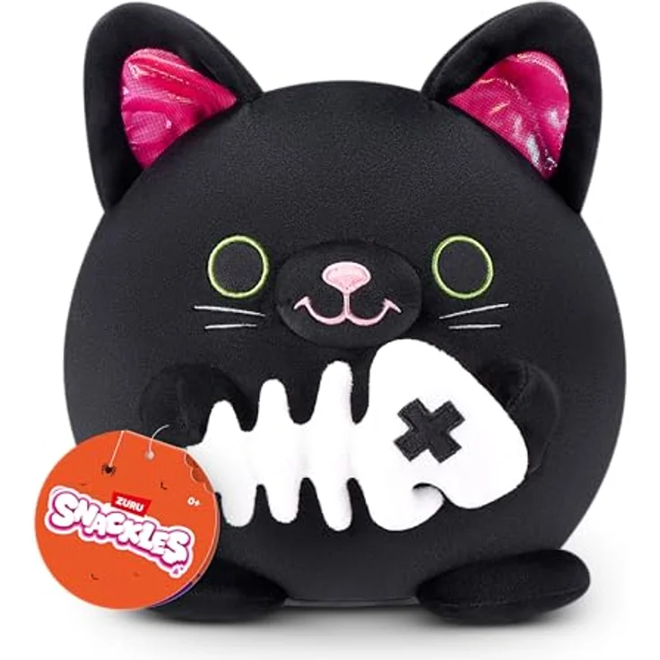 Snackles Halloween Serie 1, 20 cm Plüschspielzeug (Salem) mit Snack-Accessoire und supersüßer Persönlichkeit – Bild 1