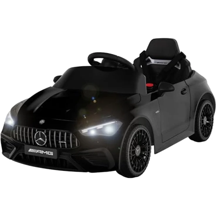 Actionbikes Motors Mercedes AMG CLE 53, Kinder Elektroauto mit 2,4 GHz Fernbedienung, lizenziert, Schwarz, für Kinder ab 3 Jahren, inkl. Musikwiedergabe und Sicherheitsmerkmalen. – Bild 1