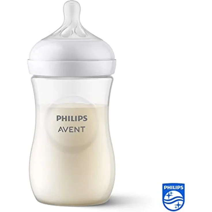 Philips Avent Natural Response SCY903/01, Babyflasche 260 ml für Säuglinge 1 m+, Silikonsauger zur kolikfreien Ernährung – Bild 2